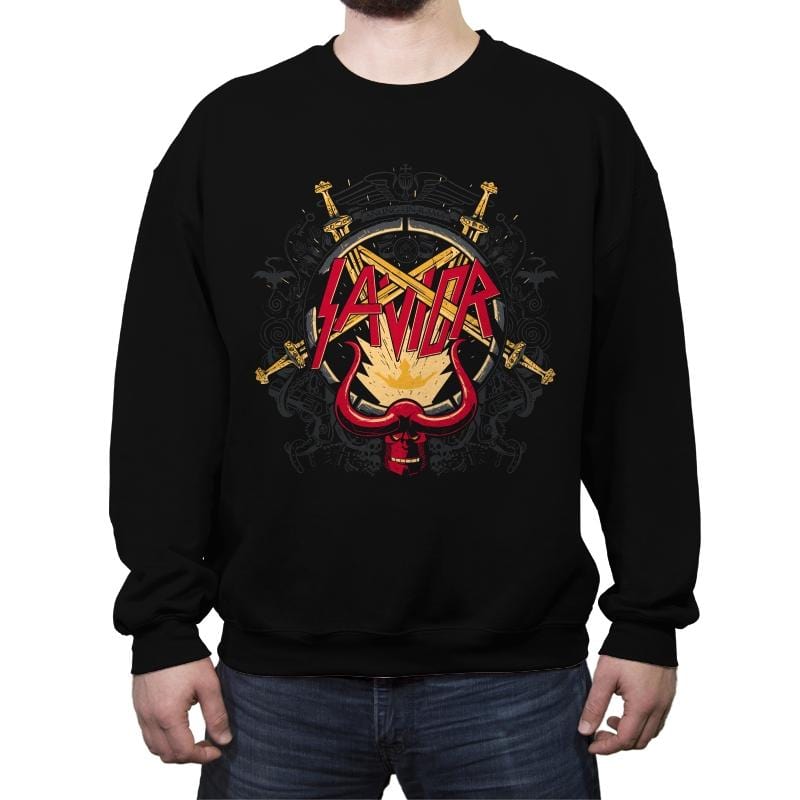 Our Savior - Crew Neck Sweatshirt Crew Neck Sweatshirt RIPT Apparel