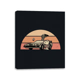 Outatime Beagle - Canvas Wraps Canvas Wraps RIPT Apparel 11x14 / Black