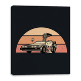 Outatime Beagle - Canvas Wraps Canvas Wraps RIPT Apparel 16x20 / Black