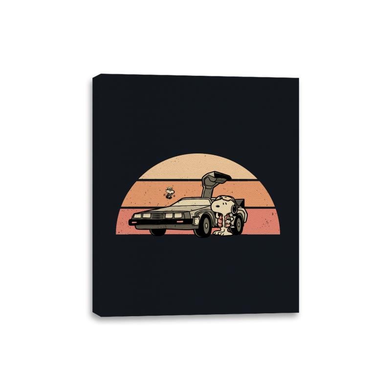 Outatime Beagle - Canvas Wraps Canvas Wraps RIPT Apparel 8x10 / Black