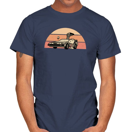 Outatime Beagle - Mens T-Shirts RIPT Apparel Small / Navy