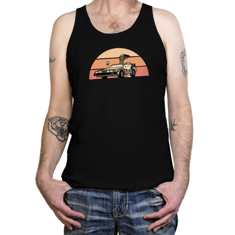 Outatime Beagle - Tanktop Tanktop RIPT Apparel X-Small / Black