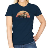 Outatime Beagle - Womens T-Shirts RIPT Apparel Small / Navy