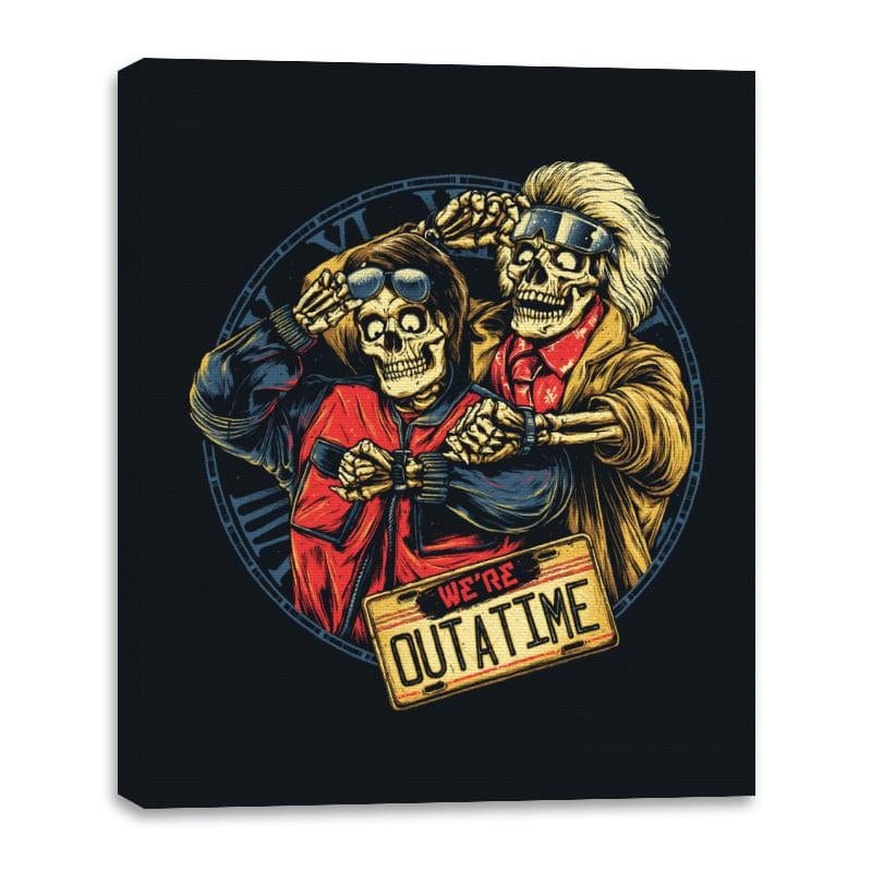 Outatime - Best Seller - Canvas Wraps Canvas Wraps RIPT Apparel 16x20 / Black