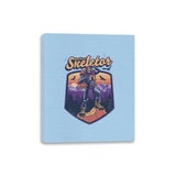 Outdoor Skeletor - Canvas Wraps Canvas Wraps RIPT Apparel 8x10 / Light Blue