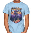 Outdoor Skeletor - Mens T-Shirts RIPT Apparel Small / Light Blue