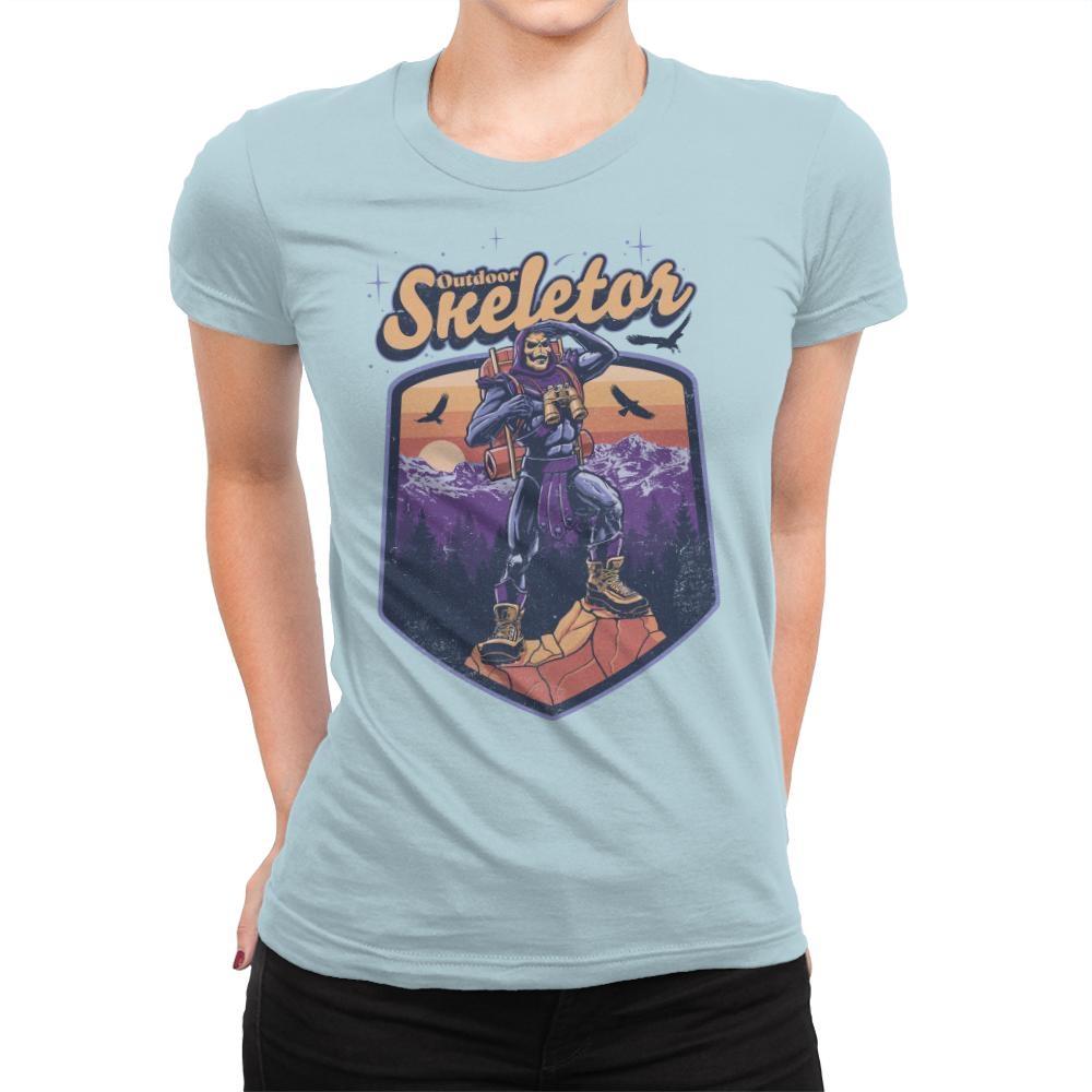 Outdoor Skeletor - Womens Premium T-Shirts RIPT Apparel Small / Cancun