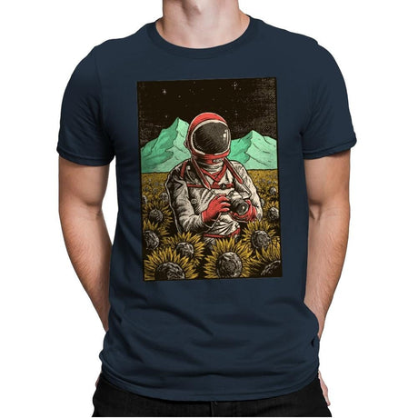 Outer Space Man - Mens Premium T-Shirts RIPT Apparel Small / Indigo
