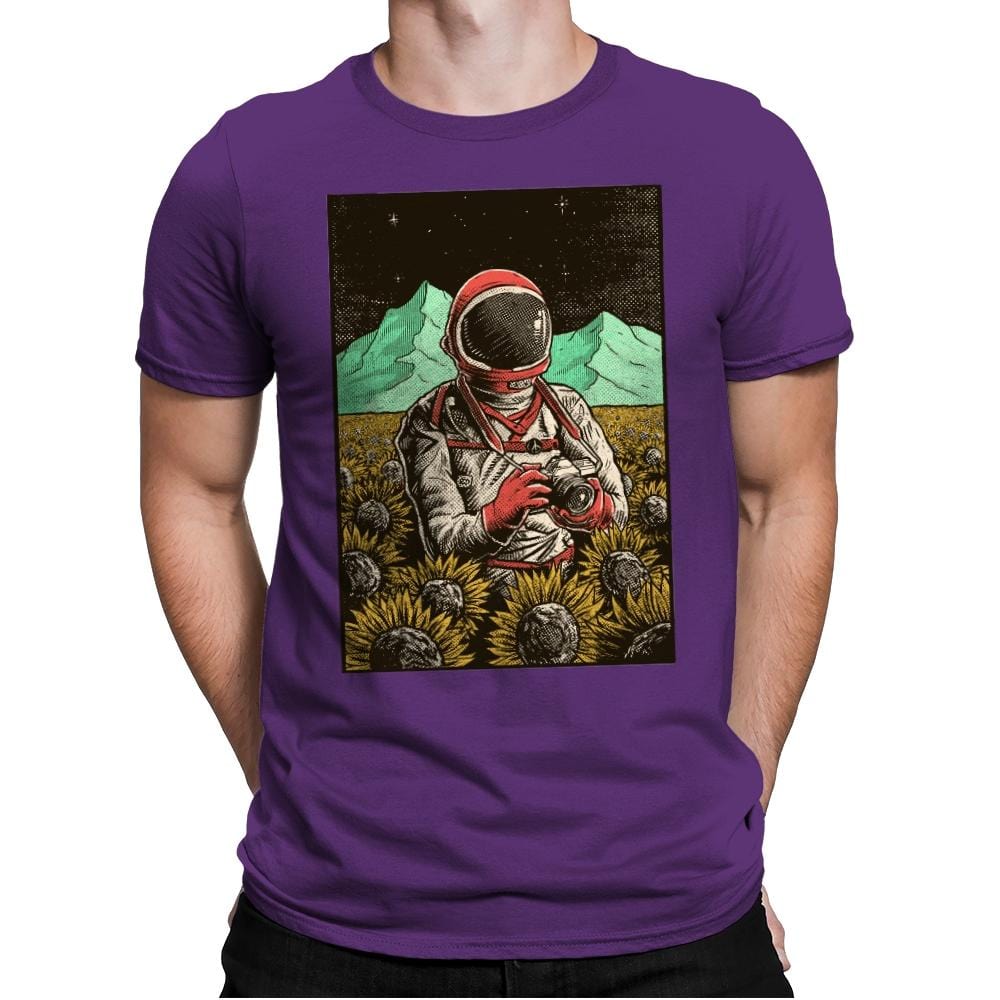 Outer Space Man - Mens Premium T-Shirts RIPT Apparel Small / Purple Rush