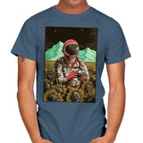 Outer Space Man - Mens T-Shirts RIPT Apparel Small / Indigo Blue
