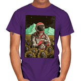 Outer Space Man - Mens T-Shirts RIPT Apparel Small / Purple