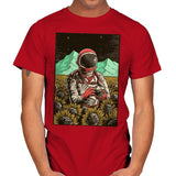 Outer Space Man - Mens T-Shirts RIPT Apparel Small / Red
