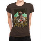 Outer Space Man - Womens Premium T-Shirts RIPT Apparel Small / Dark Chocolate