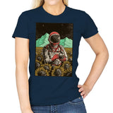 Outer Space Man - Womens T-Shirts RIPT Apparel Small / Navy