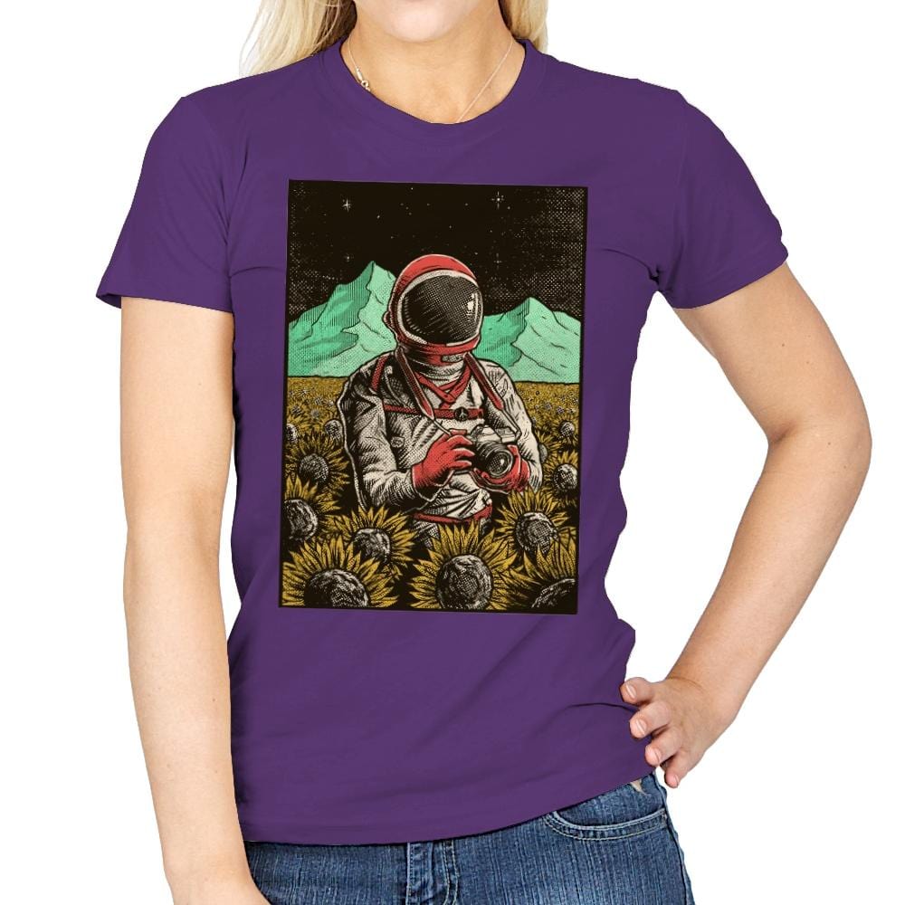 Outer Space Man - Womens T-Shirts RIPT Apparel Small / Purple