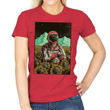 Outer Space Man - Womens T-Shirts RIPT Apparel Small / Red
