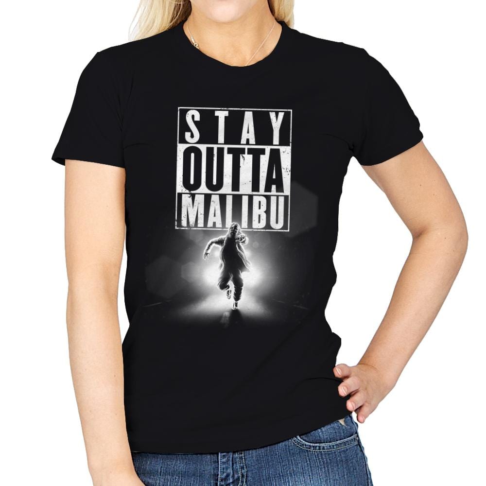 Outta Malibu - Womens T-Shirts RIPT Apparel Small / Black