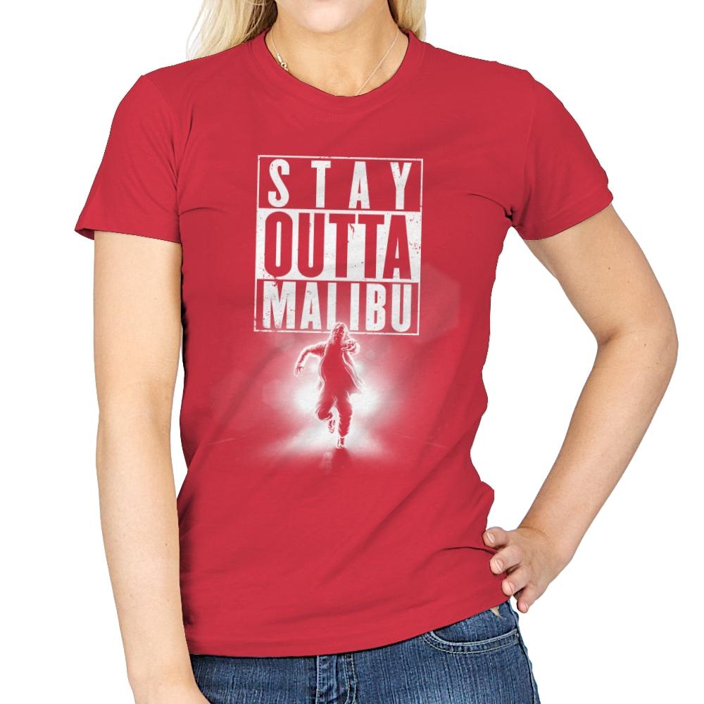Outta Malibu - Womens T-Shirts RIPT Apparel Small / Red