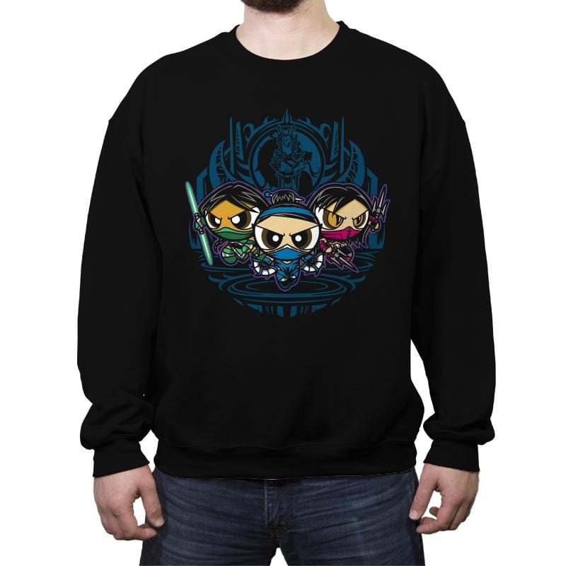 Outworldpuff Girls - Crew Neck Sweatshirt Crew Neck Sweatshirt RIPT Apparel Small / Black