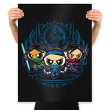 Outworldpuff Girls - Prints Posters RIPT Apparel 18x24 / Black