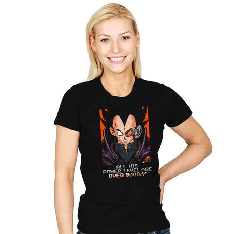 OVER 9000!! - Womens T-Shirts RIPT Apparel