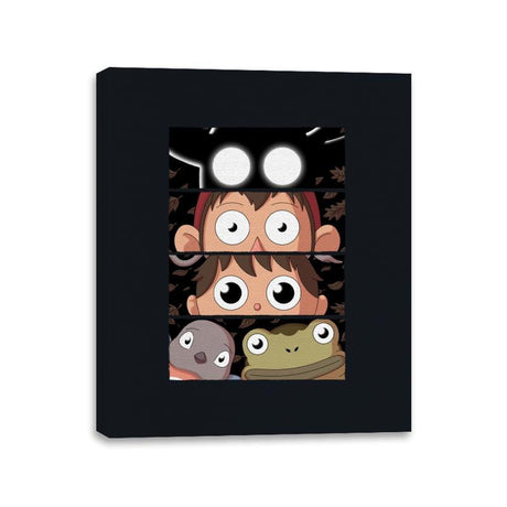 Over the Garden Wall Eyes - Canvas Wraps Canvas Wraps RIPT Apparel 11x14 / Black