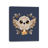 Owl mail of leaves - Canvas Wraps Canvas Wraps RIPT Apparel 11x14 / Navy