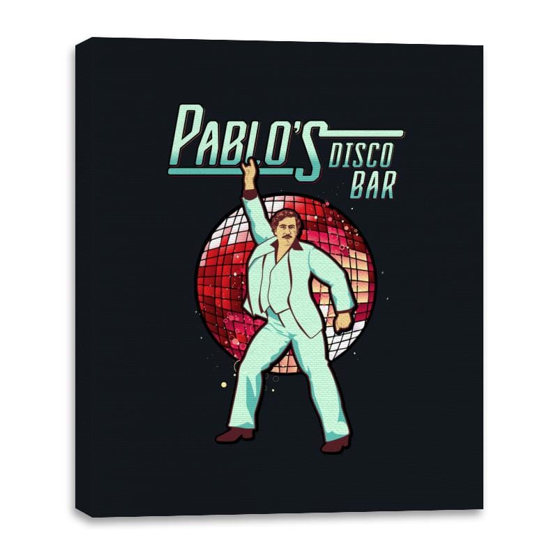 Pablo's Disco Bar - Canvas Wraps Canvas Wraps RIPT Apparel 16x20 / Black