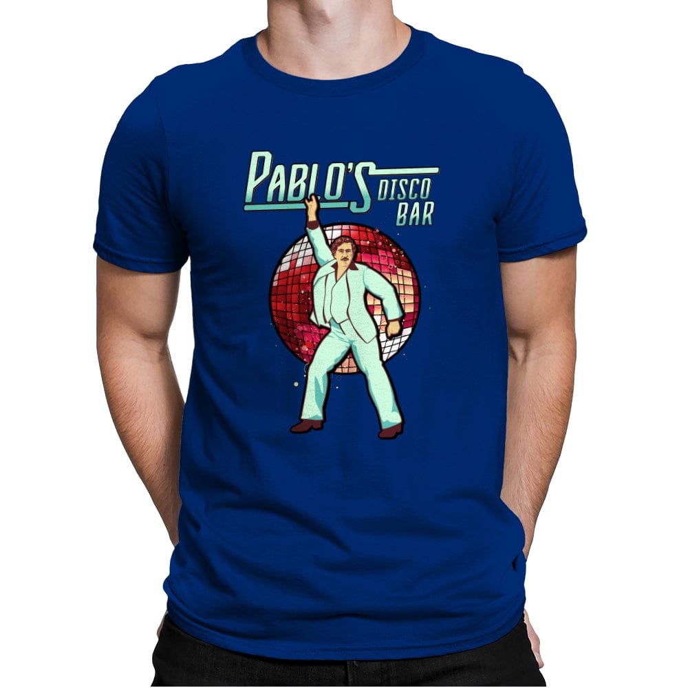 Pablo's Disco Bar - Mens Premium T-Shirts RIPT Apparel Small / Royal