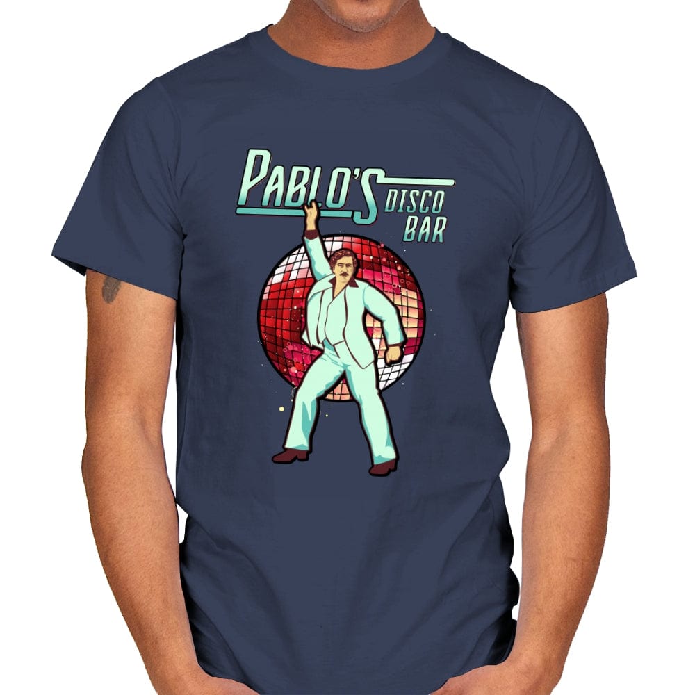Pablo's Disco Bar - Mens T-Shirts RIPT Apparel Small / Navy