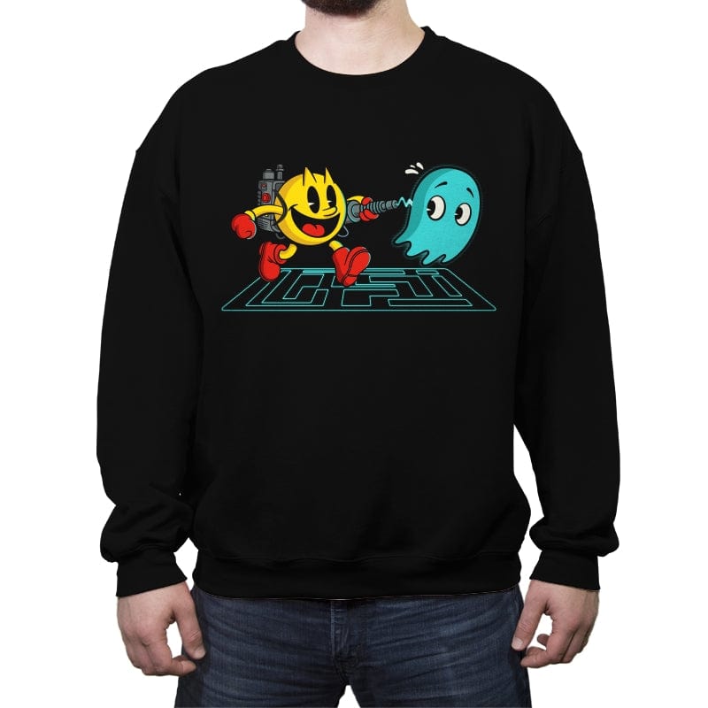 Pac-buster - Crew Neck Sweatshirt Crew Neck Sweatshirt RIPT Apparel Small / Black