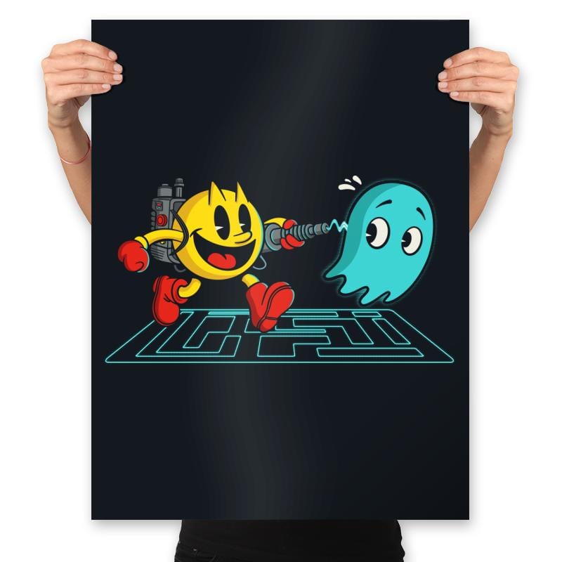 Pac-buster - Prints Posters RIPT Apparel 18x24 / Black