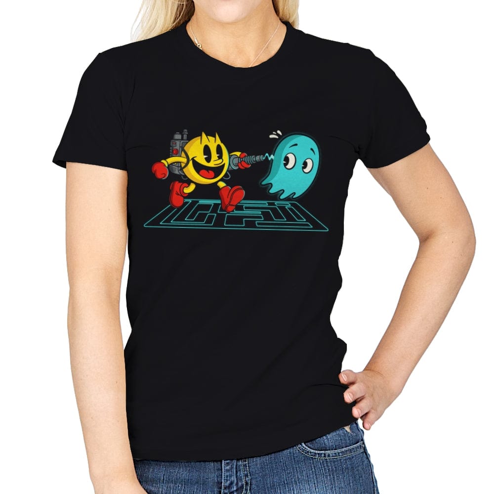 Pac-buster - Womens T-Shirts RIPT Apparel Small / Black