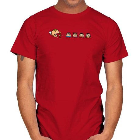 Pac-Cupid - Mens T-Shirts RIPT Apparel Small / Red