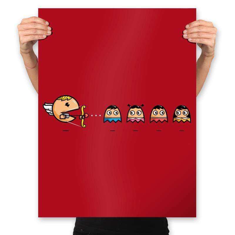 Pac-Cupid - Prints Posters RIPT Apparel 18x24 / Red