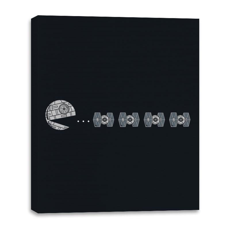 Pac Death Star - Canvas Wraps Canvas Wraps RIPT Apparel 16x20 / Black