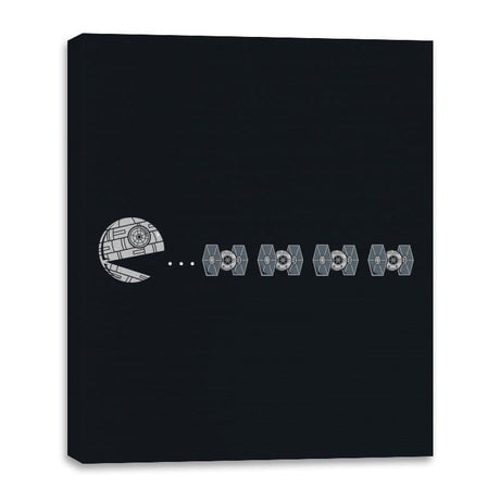 Pac Death Star - Canvas Wraps Canvas Wraps RIPT Apparel 16x20 / Black