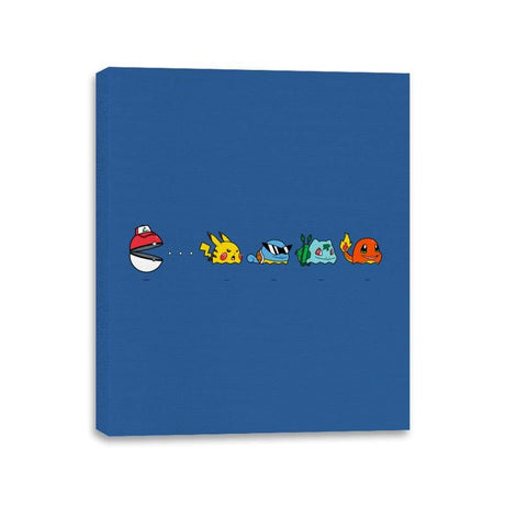 Pac-mon Ball - Canvas Wraps Canvas Wraps RIPT Apparel 11x14 / Royal