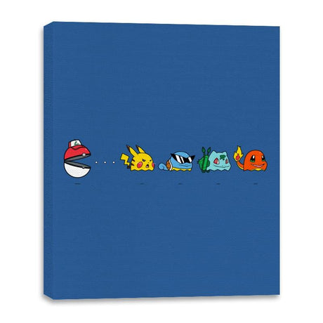 Pac-mon Ball - Canvas Wraps Canvas Wraps RIPT Apparel 16x20 / Royal