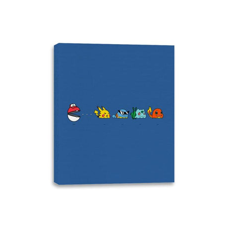 Pac-mon Ball - Canvas Wraps Canvas Wraps RIPT Apparel 8x10 / Royal