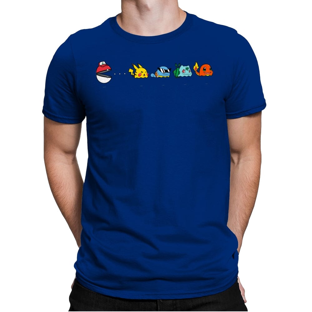 Pac-mon Ball - Mens Premium T-Shirts RIPT Apparel Small / Royal