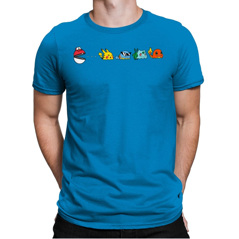 Pac-mon Ball - Mens Premium T-Shirts RIPT Apparel Small / Turqouise