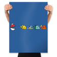 Pac-mon Ball - Prints Posters RIPT Apparel 18x24 / Royal