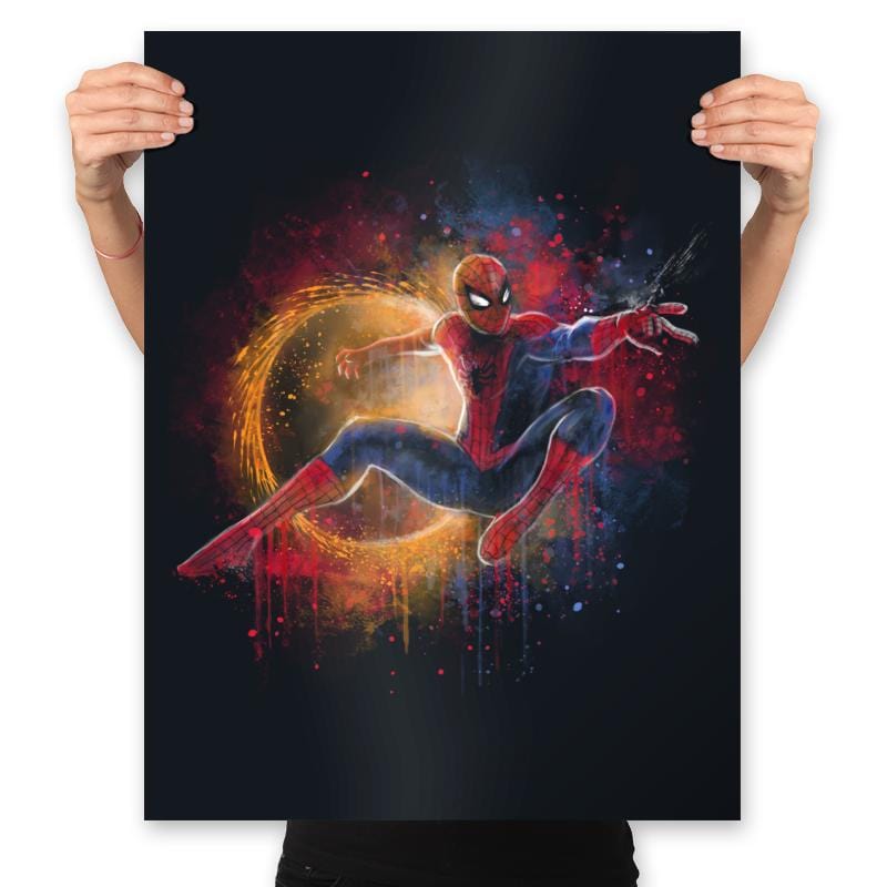 Painting the Spiderverse - Prints Posters RIPT Apparel 18x24 / Black