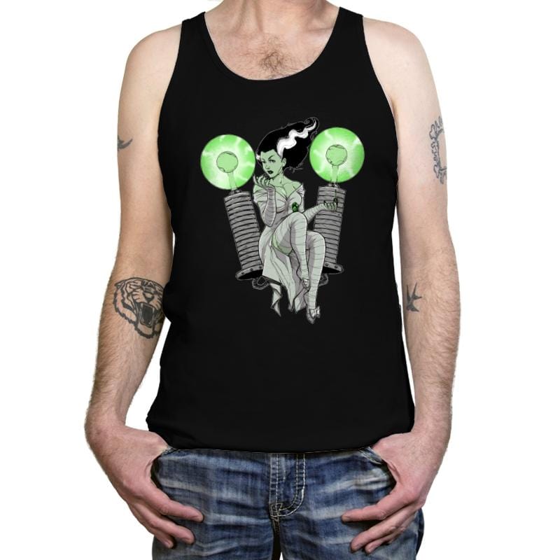 Pampered PinUp Bride - Tanktop Tanktop RIPT Apparel X-Small / Black