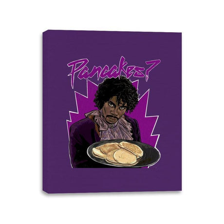 Pancakes - Anytime - Canvas Wraps Canvas Wraps RIPT Apparel 11x14 / Purple