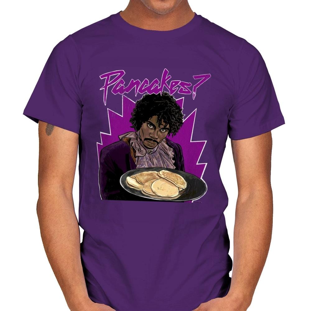 Pancakes - Anytime - Mens T-Shirts RIPT Apparel Small / Purple