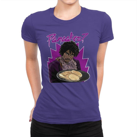 Pancakes - Anytime - Womens Premium T-Shirts RIPT Apparel Small / Purple