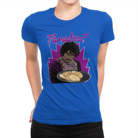 Pancakes - Anytime - Womens Premium T-Shirts RIPT Apparel Small / Royal