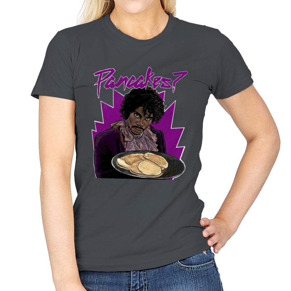 Pancakes - Anytime - Womens T-Shirts RIPT Apparel Small / Charcoal